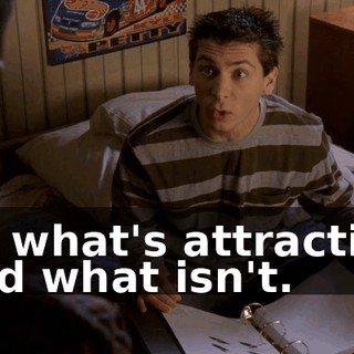 on what's attractive and what isn't.