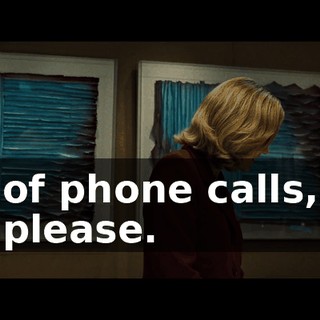 of phone calls, please.