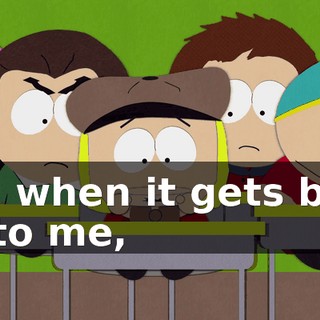 and when it gets back up to me,