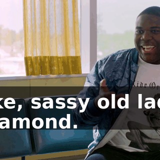 like, sassy old lady diamond.