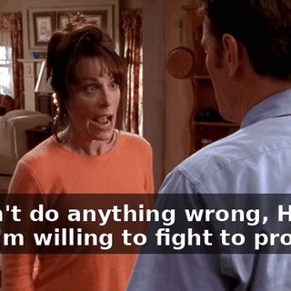 I didn't do anything wrong, Hal, and I'm willing to fight to prove it.