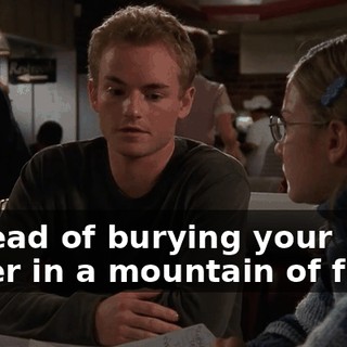 instead of burying your anger in a mountain of fries?
