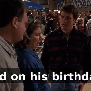 And on his birthday!