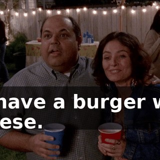 I'll have a burger with cheese.