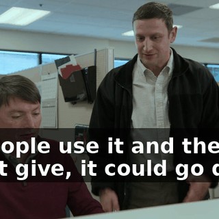 If people use it and they don't give, it could go dark.