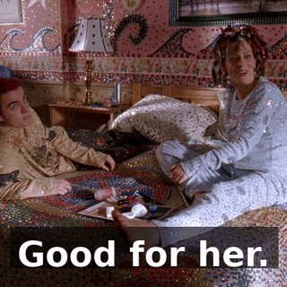 Good for her.