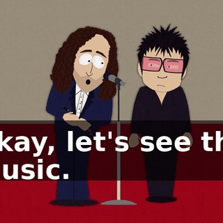 Okay, let's see the music.