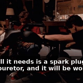 And all it needs is a spark plug and a carburetor, and it will be working.