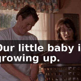 Our little baby is growing up.