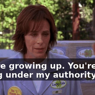 You're growing up. You're sick living under my authority.