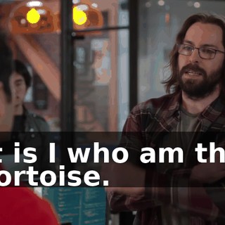 it is I who am the tortoise.