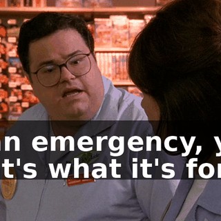 In an emergency, yes. That's what it's for.