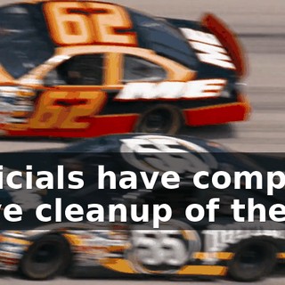 Race officials have completed an extensive cleanup of the track.