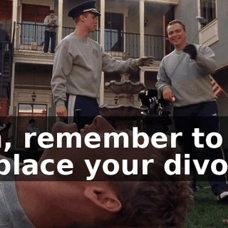Oh, remember to replace your divots.