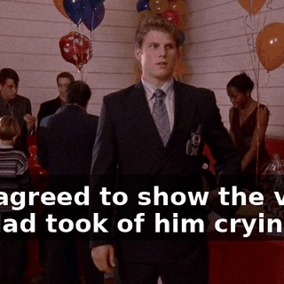 has agreed to show the video his dad took of him crying