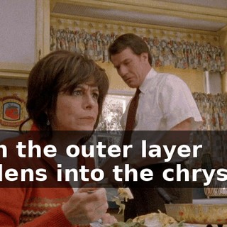 Then the outer layer hardens into the chrysalis.