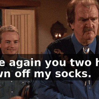 Once again you two have blown off my socks.