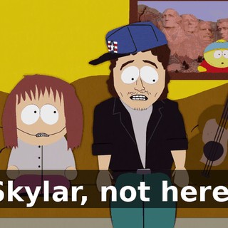Skylar, not here!