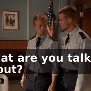 What are you talking about?