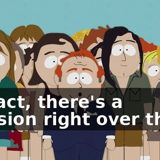 In fact, there's a mission right over there