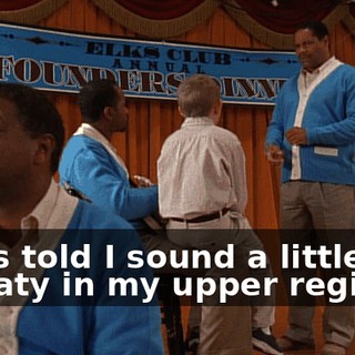 I was told I sound a little throaty in my upper register.