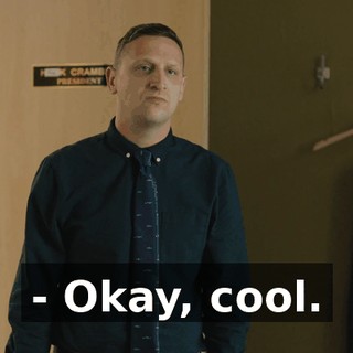 - Okay, cool.