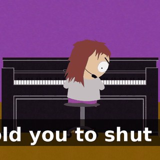 I told you to shut up!