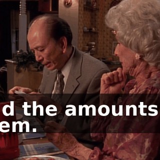and the amounts in them.