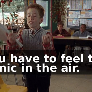 You have to feel the panic in the air.