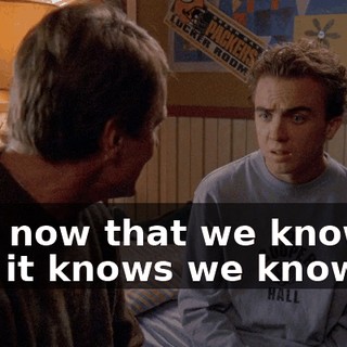 And now that we know it, and it knows we know it,