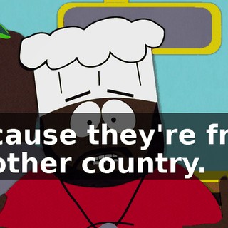 because they're from another country.