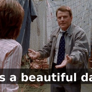 It's a beautiful day.