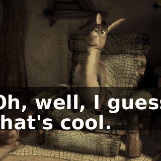 Oh, well, I guess that's cool.