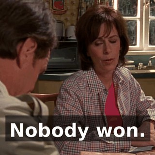Nobody won.