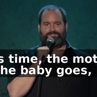 This time, the mother of the baby goes,