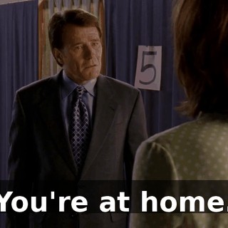 You're at home.