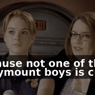 because not one of those Marymount boys is cute.