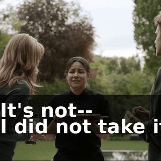 - It's not-- - I did not take it.