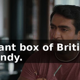 giant box of British candy.