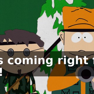 It's coming right for us!