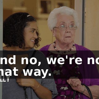 And no, we're not that way.