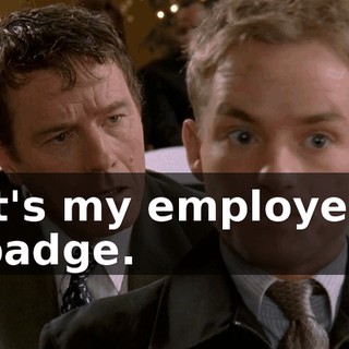It's my employee badge.