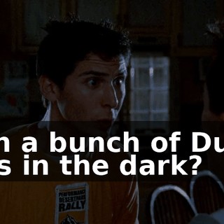 with a bunch of Dutch girls in the dark?