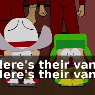 Here's their van! Here's their van!