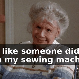 Just like someone did with my sewing machine.