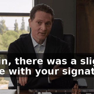 Gavin, there was a slight issue with your signature.