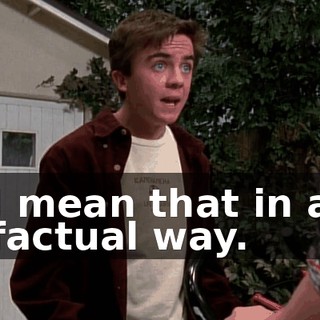 I mean that in a factual way.