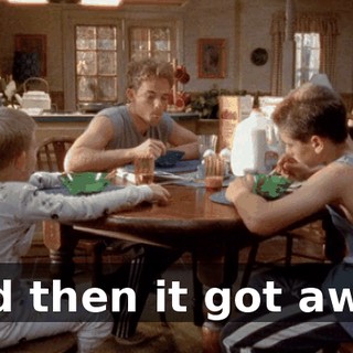 And then it got away.