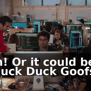 Oh! Or it could be "Duck Duck Goofs."