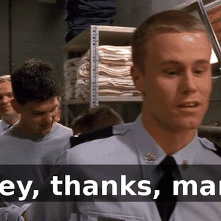 Hey, thanks, man.
